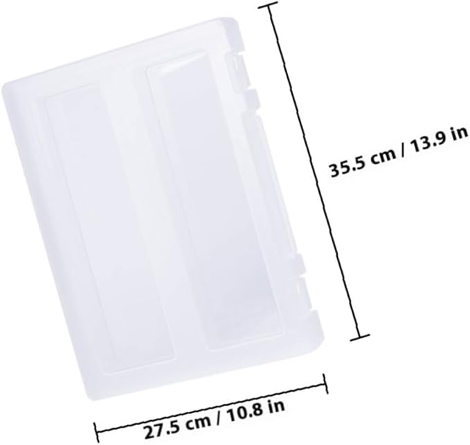 Hemoton Portable Multi-function Document Organizer Box with Buckle Lock Transparent Household File Case for Office and Home Storage Project File Holder for Papers and Magazines