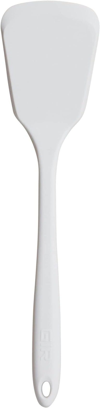 GIR: Get It Right Silicone Kitchen Spatula Turner - Non toxic cooking utensils for Nonstick Cookware, Cooking and Baking, Ultimate - 13IN - Studio White
