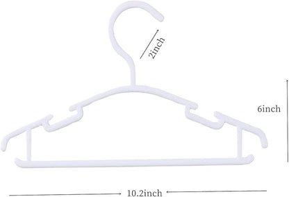120 Pack White Baby Clothes Hangers,Kids Plastic Hangers for Closet,Toddler,Infant,Child,Newborn's Coat Hangers Ideal for Laundry and Nursery's Everyday Standard Use