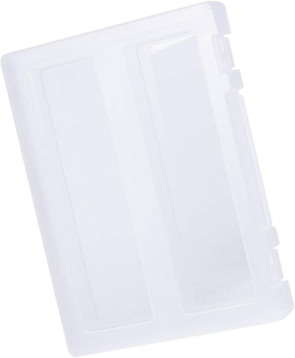 Hemoton Portable Multi-function Document Organizer Box with Buckle Lock Transparent Household File Case for Office and Home Storage Project File Holder for Papers and Magazines