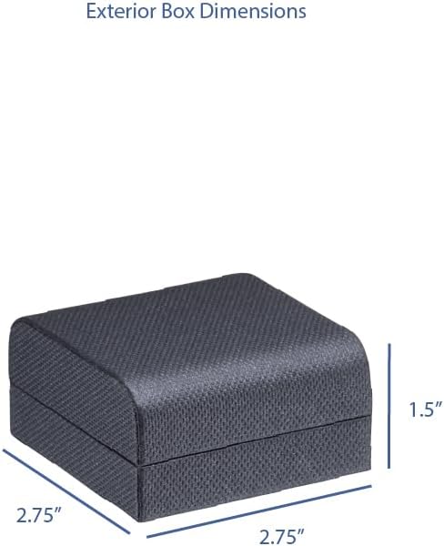 Luxury Weave Textured T-Style Earring Gift Box for Women & Girls – Jewelry Box Ideal for Hanging Earrings – Earring Case with Soft Suede Interior and 2-Piece Matching Outer Box