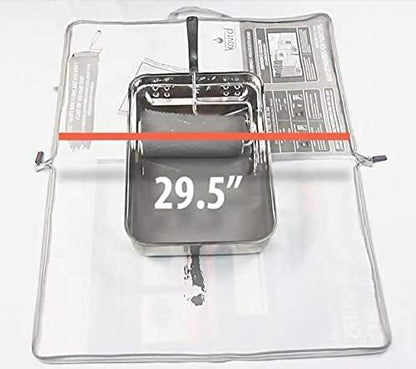 Kovrd 2-in-1 Reusable Paint Tray Storage Bag and 39” x 29” Drop Cloth, Keep Brushes Rollers and Paint Wet for Days, Fits 5-gal Bucket, Contractor Quality for Professional Interior and Exterior Jobs