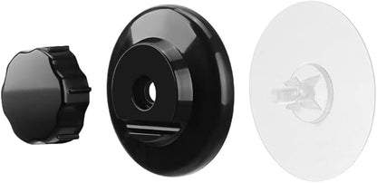 SANNO Suction Cup Shower Caddy Bathroom Caddies Storage Combo Organizer, No Damage Suction Cup,Rustproof Wire Basket for Kitchen Bathroom, Black,pack of 2
