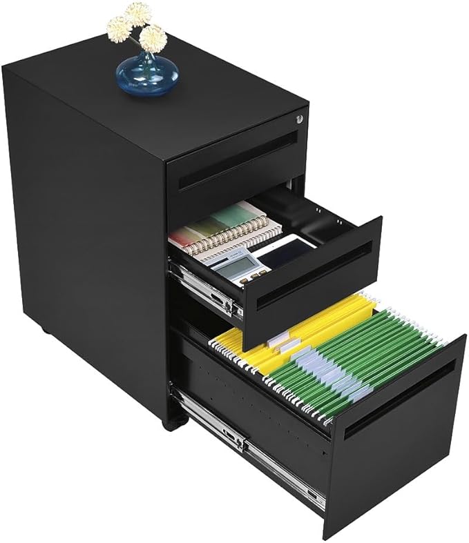 nbf signature series Stahl Table Desk - Walnut Laminate/Black Steel Frame | Mobile Pedestals, Stylish Office Furniture, Steel Frame