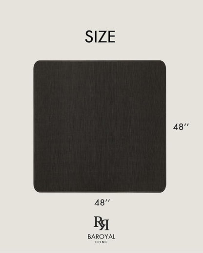 BARoyal Office Chair Mat for Hardwood Floor Under Desk Computer Rolling Chair Mat for Wood/Tile Floor Non-Slip Heavy Duty Desk Rug PVC Plastic Hard Floor Protector 48"x 48" (Espresso)