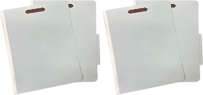 Amazon Basics Sturdy Pressboard Classification File Folders with Fasteners, Dividers, 2" Expansion for Documents Organization, 11.97 x 10.55 inch, Green, 20-Pack