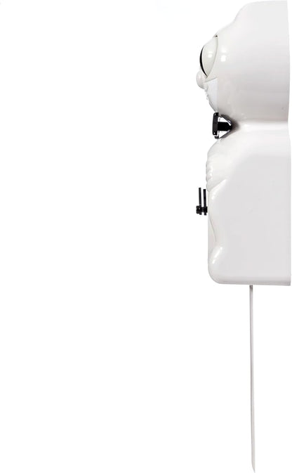 Kit Cat Klock® Limited Edition White - Iconic Retro Cat Clock with Moving Eyes and Tail, Battery Operated Wall Clock, Made in USA, Perfect for Home Decor, Modern Clock, Unique Gift