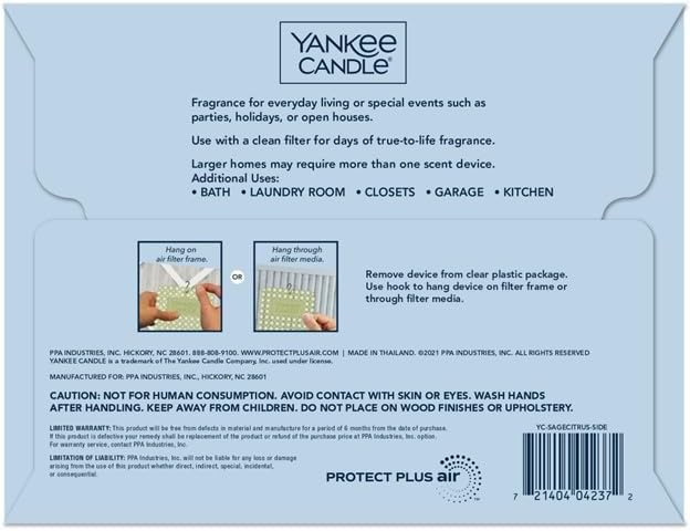Yankee Candle Midsummer's Night Whole Home Air Freshener (Pack of 4)