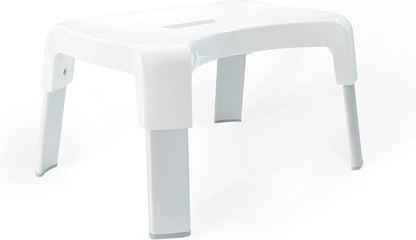 Better Living Products Smart Multi-Purpose Bathroom/Shower Stool, White with Aluminum Legs