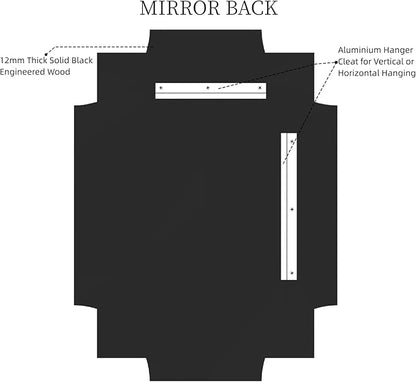 Kelly Miller 20"x30" Small Gold Bathroom Mirror for Wall Mount, Beveled Vanity Mirror for Master Bath Half Bath