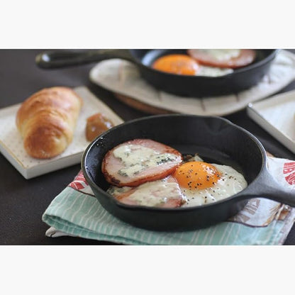 Lodge Seasoned Cast Iron Skillet - PFAS-Free, Non-Toxic Cookware - Use with an Oven, Stove, Grill, or Campfire - Naturally Non-Stick & Oven Safe - 6.5 Inches