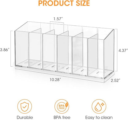 AIEVE 2 Pack Drink Packet Organizer, Water Drink Packet Holder with Removable Dividers for Pantry Organizers and Storage, Water Flavor Powder Mix Holder for Kitchen Storage Organization