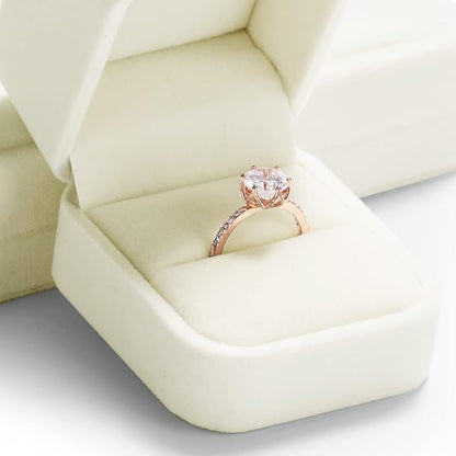 Oirlv Ring Box Wedding Day For Women Velvet Jewelry Box For Engagement Ring Boxes For Proposal