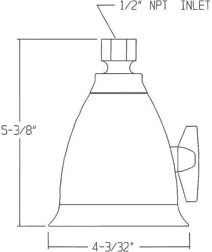 Speakman S-2005-HB-BC Hotel Anystream High Pressure 2.5 GPM Adjustable Shower Head, Brushed Chrome
