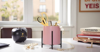 Purple Pen Cup for desk With Ceramic Pencil holder For Desks and kitchen Appliance Holders