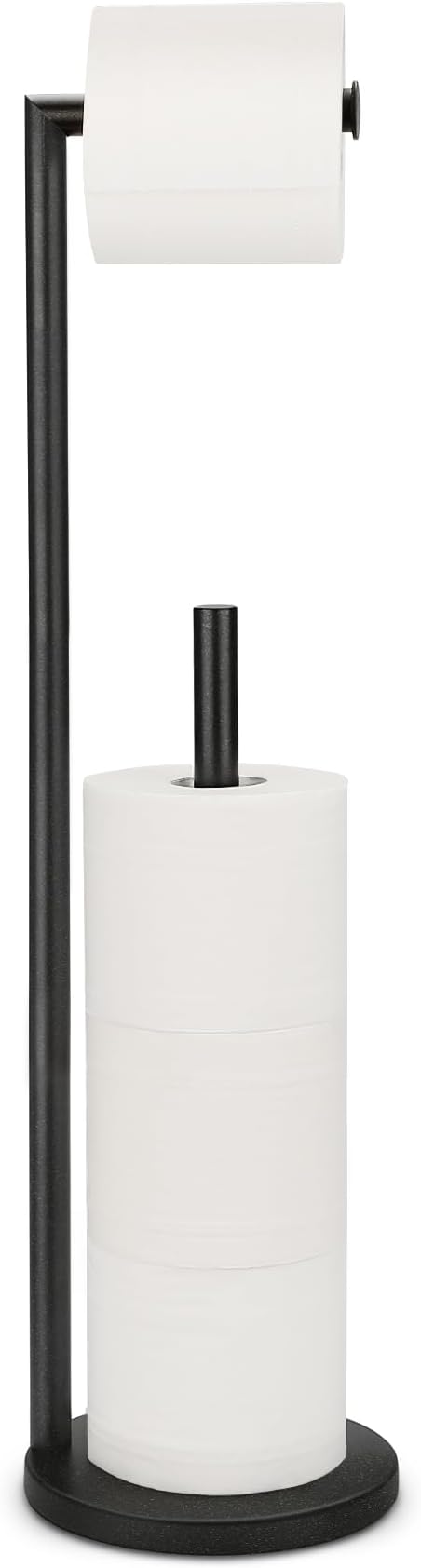 Toilet Paper Holder Stand, Toilet Paper Holder Free Standing, Toilet Paper Stand, Black Galaxy Toilet Paper Storage, Rustproof Bathroom Toilet Paper Holders for 4 Rolls