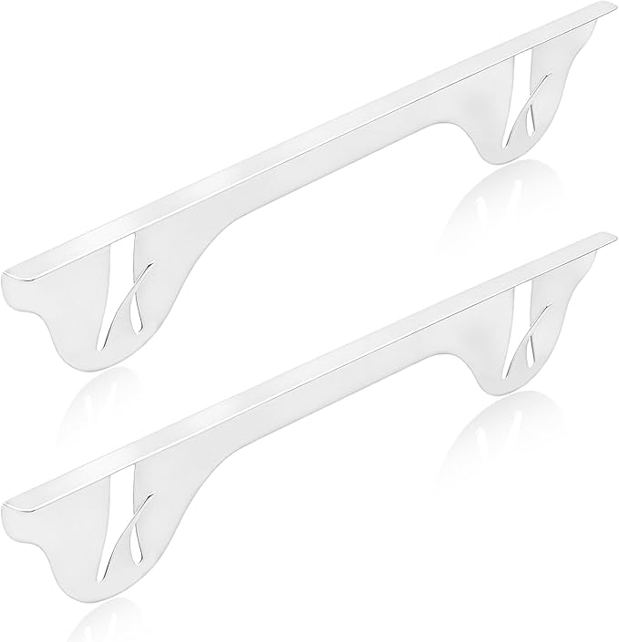 Upgrade 316 Stainless Steel Stove Gap Covers (2 Pack, 23.4”, White), Heat-Resistant Stove Gap Filler for Kitchen Counter and Stovetop, Range Trim Kit Oven Gap Guard Between Stove and Counter