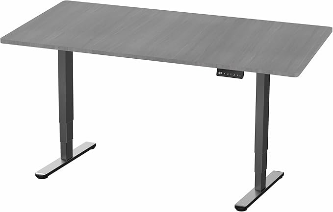 VIVO Electric 71 x 36 in Dual Motor Sit Stand Desk, Memory Height Adjustment, 2B Series, Dark Gray Top Black Frame, DESK-KIT-2B7G-36