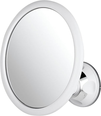 MIRRORVANA Anti Fog Mirror for Shower - Fogless, Shatterproof Shaving Mirror with 360° Swivel and Adjustable Suction Cup - 6.7" x 6.7" Round