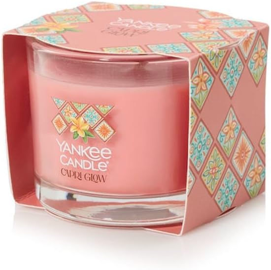 Yankee Candle Minis Jar, Hello Italy Collection (1.3 OZ (Pack of 4), Capri Glow)