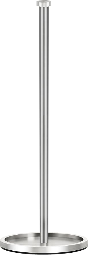 Toilet Paper Holder Stand with Reserve Function, Brushed Nickel Toilet Roll Holder Free Standing, Toilets Paper Storage Stand for 5 Rolls of Toilets Papers，Modern Design