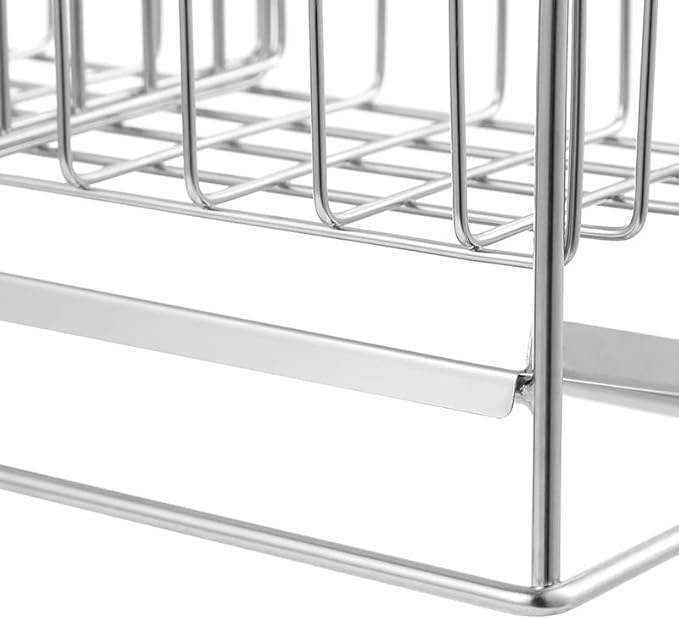 Mukkuri Sink Caddy - Kitchen Sink Organizer - Quick Draining, 304 Stainless Steel Tray
