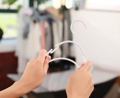 120 Pack White Baby Clothes Hangers,Kids Plastic Hangers for Closet,Toddler,Infant,Child,Newborn's Coat Hangers Ideal for Laundry and Nursery's Everyday Standard Use