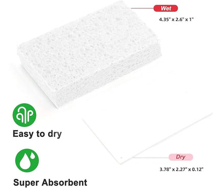 36 - Pack Non-Scratch Scrub Sponges - Sponges for Dishes and Washing Dishes, Cleaning Sponges for Kitchen Home and More（Black+White）