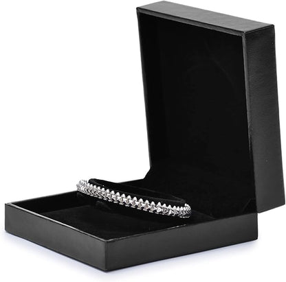 Oirlv Black Velvet Bracelet Gift Box,Jewelry Bracelet Bearer