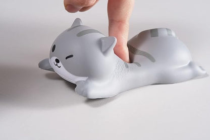 Cityhermit Cute Wrist Rest Support for Mouse Keyboard Computer Elbow Pad Arm Rest for Desk Ergonomic Kawaii Office Supplies Slow Rising PU Mouse Pad Cat