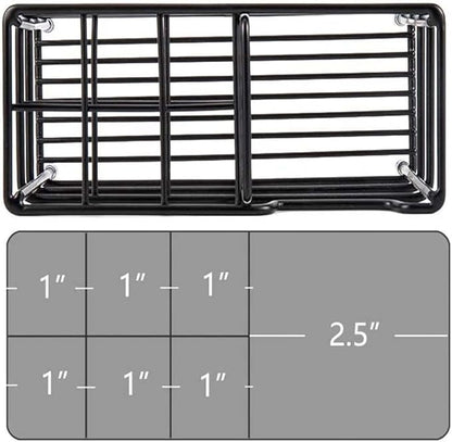 Stainless Steel Toothbrush and Toothpaste Holder for Bathroom – 7-Slot Black Organizer, Space-Saving Hygienic Storage with Modern Design for Countertop