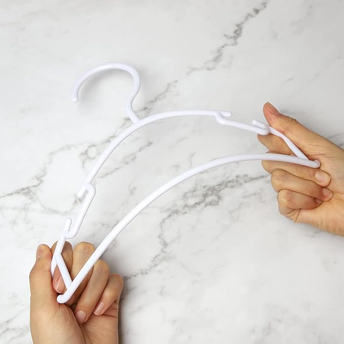 GoodtoU Kids Hangers 100 Pack Baby Hangers for Closet Toddler Hangers Plastic White Childrens Hangers Small Hangers 10.24inch (0-24 Months)