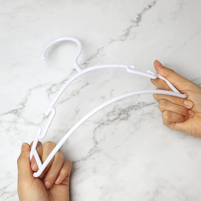 GoodtoU Kids Hangers 100 Pack Baby Hangers for Closet Toddler Hangers Plastic White Childrens Hangers Small Hangers 10.24inch (0-24 Months)