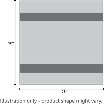Utopia Kitchen Light Grey Flour Sack Towels [6 Pack - 28 x 28 Inch] 100% Cotton Tea Towels for Cleaning & Drying - Highly Absorbent Kitchen Dish Cloth