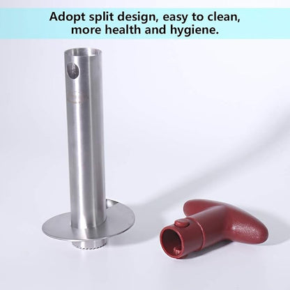 Pineapple Corer, [Upgraded, Reinforced, Thicker Blade] Newness Premium Pineapple Corer Remover, Stainless Steel Pineapple Core Remover Kitchen Tool with Sharp Blade for Diced Fruit Rings, Red