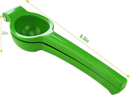 TEZZ Lemon Squeezer, Large Metal Manual Lime Citrus Juicer Hand Press | Large bowl ergonomic handle easy handheld press for lemons and limes