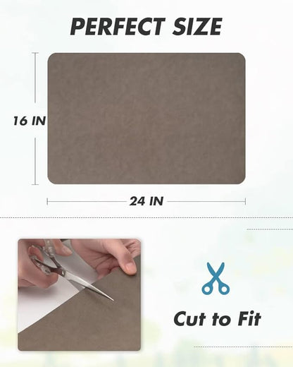 AMOAMI-Coffee Mat Hide Stain Rubber Backed Absorbent Dish Drying Mat for Kitchen Counter-Coffee Bar Accessories Fit Under Coffee Maker, Espresso Machine, Pot, Dish Rack Brown 1624