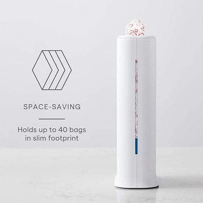 YouCopia StoraBag Space-Saving Plastic Bag Dispenser, Organizer for Kitchen Cabinet or Pantry Storage, One-Size, Speckled White