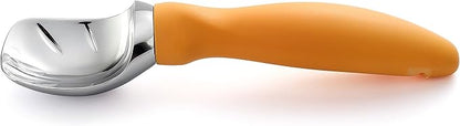 Spring Chef Metal Ice Cream Scoop with Soft Grip Handle - Heavy Duty Sturdy Ice Cream Scooper for Frozen Yogurt, Gelato, Sorbet, Sundae, Melon - Dishwasher Safe Kitchen Tool - Set of 2 - Mango
