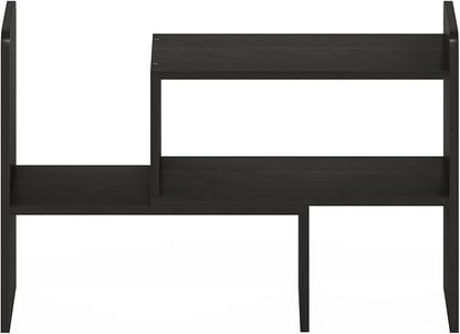 Furinno Classic Desk Organizers and Accessories, Office Organization, Desk Top Book Shelf, for Office Supplies, Office Desk Accessories, Black Espresso