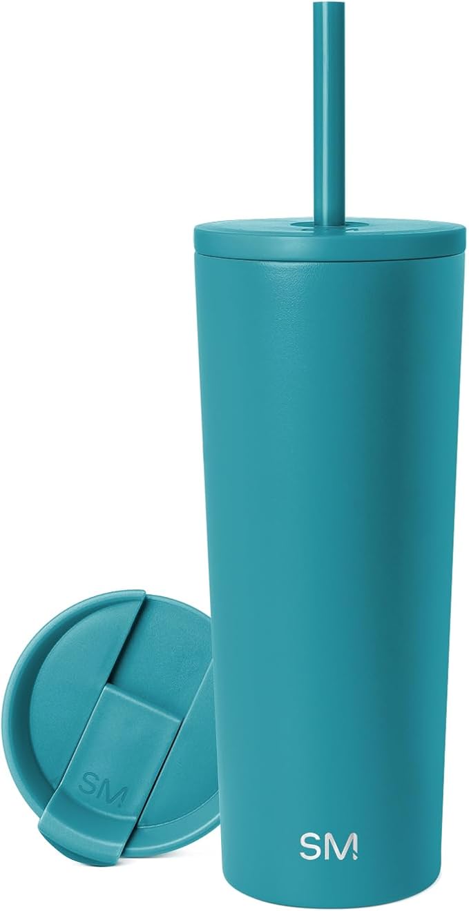 Simple Modern Classic Tumbler with Lid and Straw | Insulated Iced Coffee Cup Reusable Stainless Steel Water Bottle Travel Mug | Gifts for Women Men Her Him | 24oz | Maui