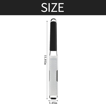 Cambom Lemon & Citrus Zester, Cheese Graters with Stainless Steel Sharp Blade for Parmesan Cheese, Ginger, Garlic, Nutmeg, Chocolate, Vegetables, Fruits, Dishwasher Safe Shredder Fine Blade