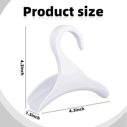 Maitys 18 Pcs Purse Hanger Hook Acrylic Bag Rack Holder for Bag Hanger Handbag Tote Hook Closet Organizer Storage Over The Closet Rod Backpacks Satchels Crossovers Tote (White)