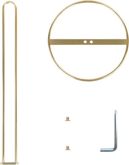 Gold Toilet Paper Holder Stand, OBODING, Freestanding Toilet Paper Holder for Storing 3 Rolls of Toilet Papers (Gold)