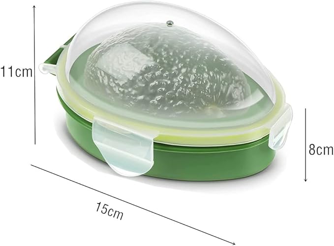 3 in 1 Avocado Slicer Tool and Saver Keeper,Avocado Pit Remover and Cutter as knife peeler scoop with Comfort-Grip Handle (Green-(Slicer+Saver))