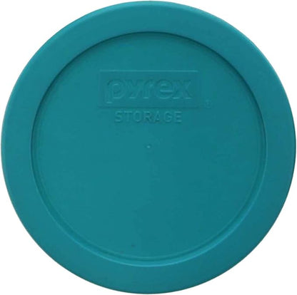 Pyrex 7201-PC 4 Cup Turquoise Food Storage Replacement Lid (4-Pack) - Made in USA