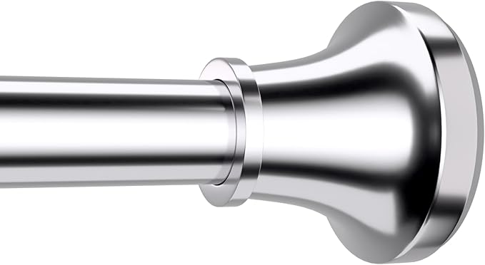 Adjustable Shower Curtain Rod 31-104 Inch, Never Rust Stainless Steel Silver Tension Rod, 1" Heavy Duty No-Drill for Bathroom, Kitchen & Closet