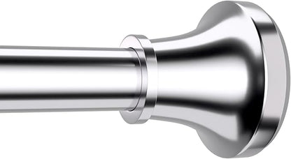 Adjustable Shower Curtain Rod 31-104 Inch, Never Rust Stainless Steel Silver Tension Rod, 1" Heavy Duty No-Drill for Bathroom, Kitchen & Closet