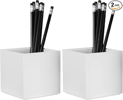 Bostitch Office Konnect Pencil Cup Desk Organizer, Pen Cup, White (Pack of 2)