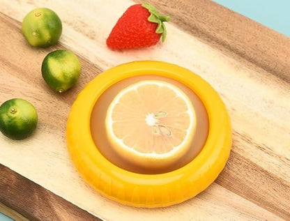 Silicone Fruit And Vegetable Containers For Fridge, Reusable For Food Storage, Fresh Stretch Pods For Food Saver (Green,Red,Yellow,Brown) - 4 Pieces
